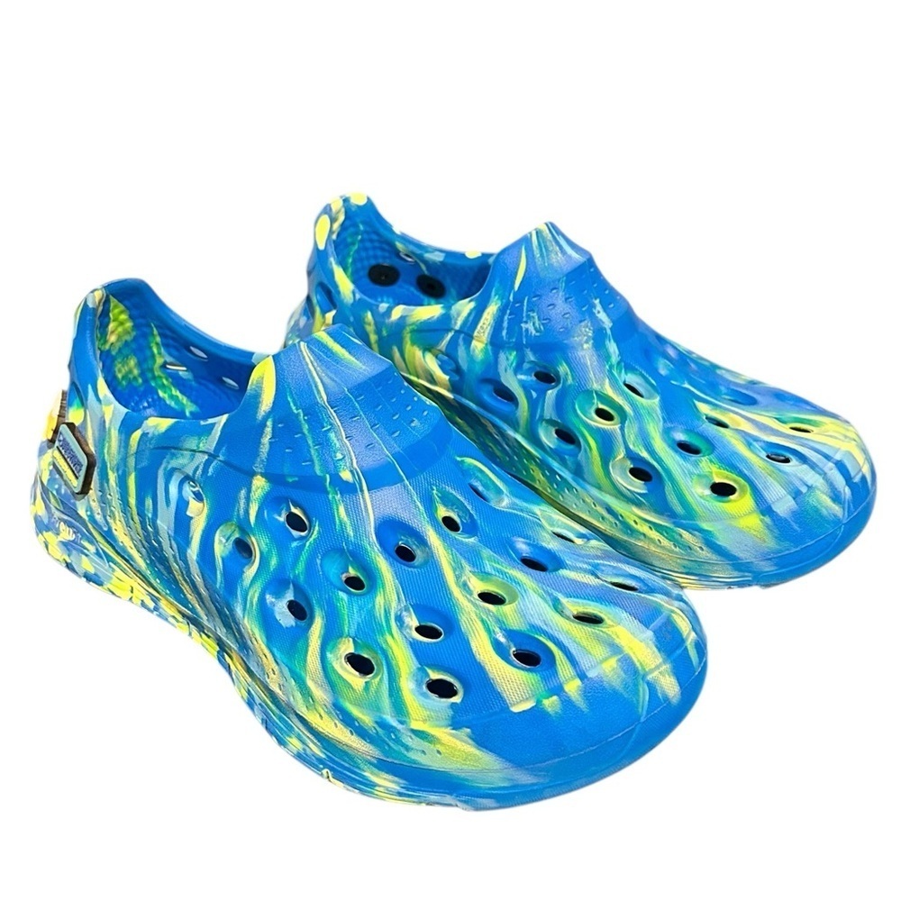 Skechers Foamies Arch Fit Go Foam Whirlwind Loafers Blue Yellow Unisex M10 W12